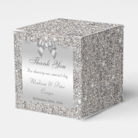 Séquences d'argent glamour Bow Diamond