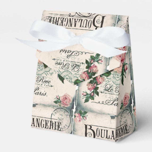 Ballotins shabby chic, découpage, victorien, français chic,  (Verso)