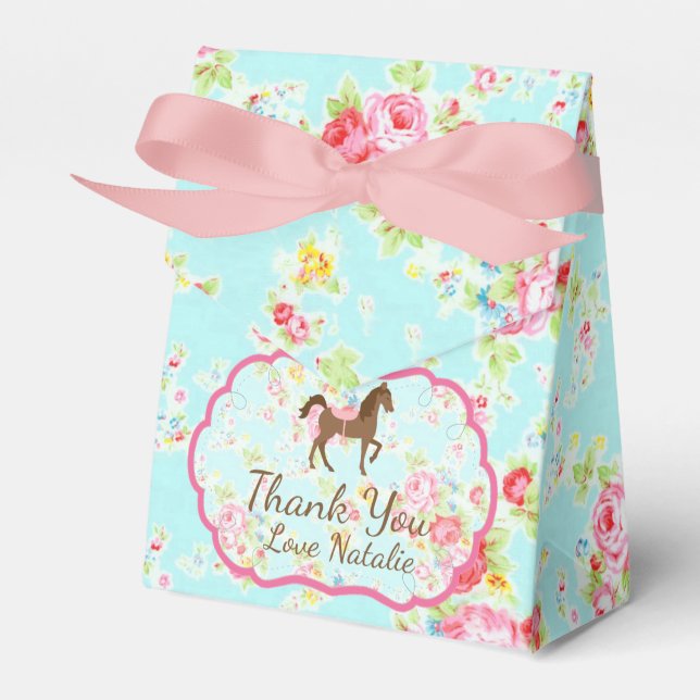 Ballotins Shabby Chic Pony Floral Ballotin (Verso)