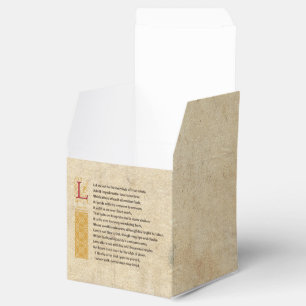 Ballotins Shakespeare Sonnet 116 (CXVI) sur Parchemin
