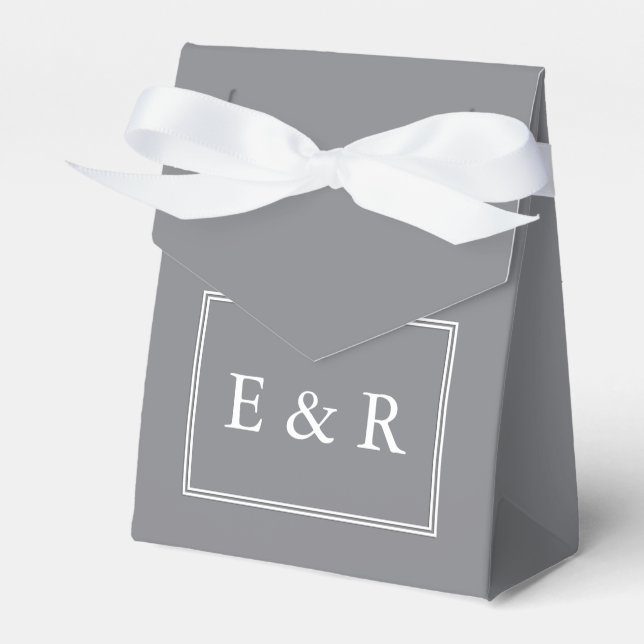 Ballotins Shark Grey avec Mariage blanc Détails (Verso)