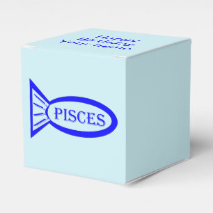 Ballotins SIGNE PISCES Étoile Poisson Ballotin personnalisé