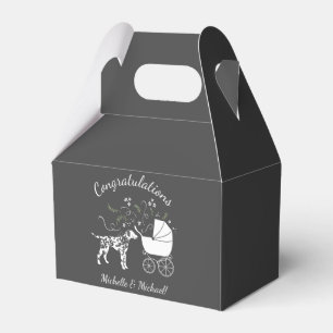 Ballotins Silhouette de chien Baby shower dalmate