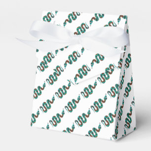 Ballotins Silhouette d'impression Brown et Turquoise de serp