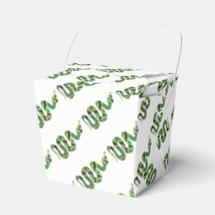 Ballotins Silhouette d'impression en noir et vert serpent