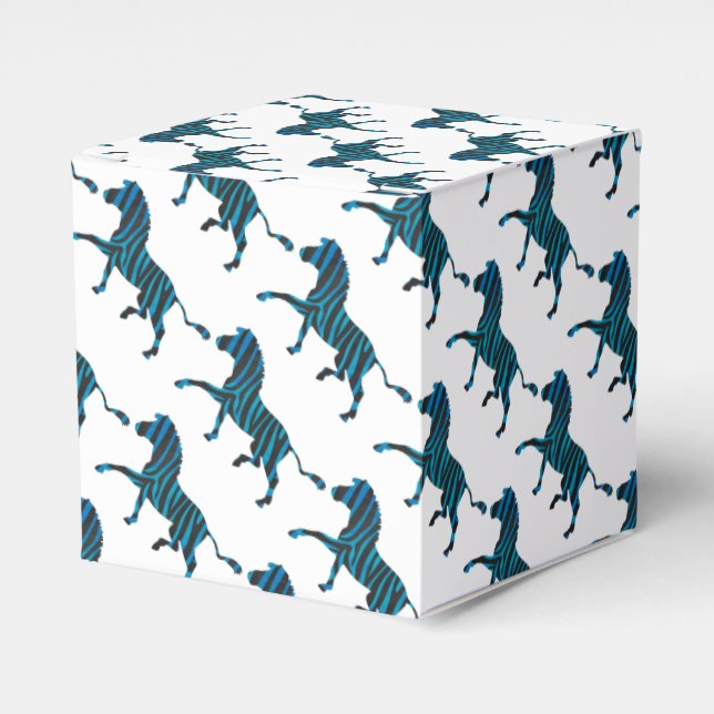 Ballotins Silhouette noire et bleue Zebra (Verso)