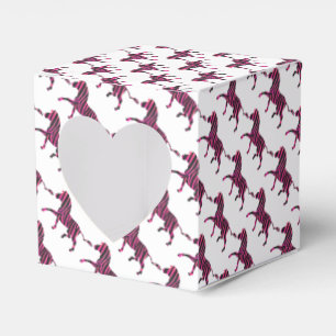 Ballotins Silhouette noire et rose chaud Zebra