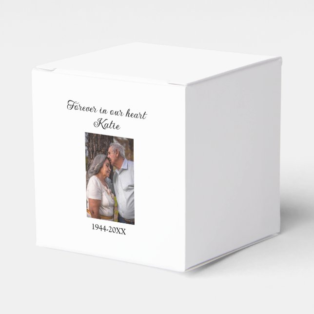Ballotins simple Add your photo text memorial keepsake (Verso)