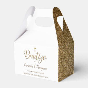 Ballotins Simple Bautizo Gold Croix blanche espagnole merci