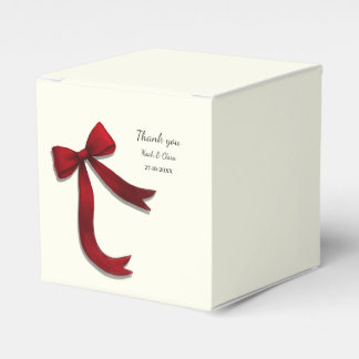 Ballotins Simple Elegant Minimalist Red Bow Classic