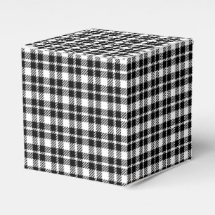 Ballotins Simple en noir et blanc en vichy motif