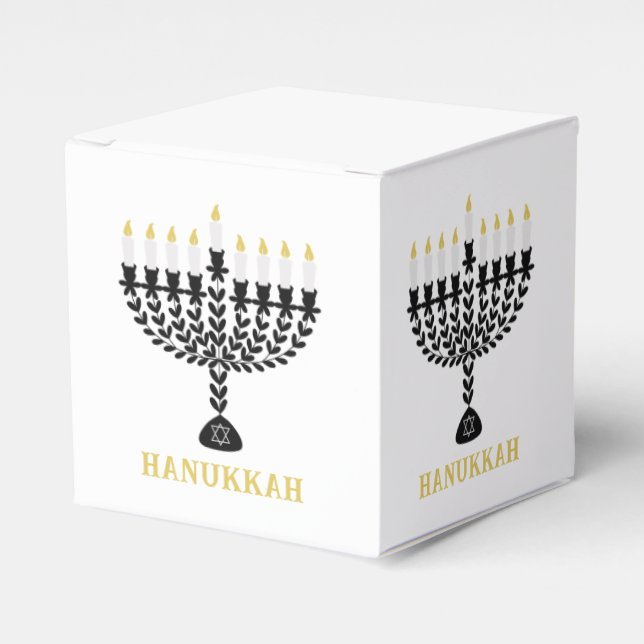 Ballotins Simple Festival des lumières Menorah Hanoukka (Verso)