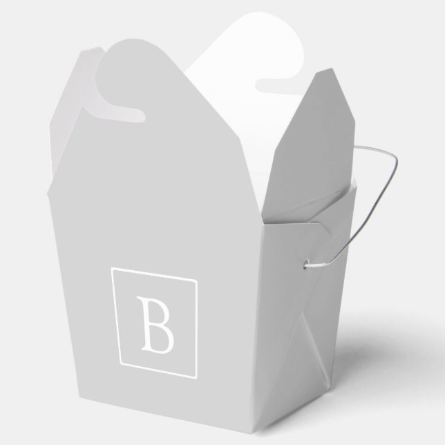 Ballotins Simple Light Grey monogram (Ouvert)