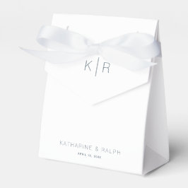 Ballotins Simple moderne Mariage de monogramme blanc