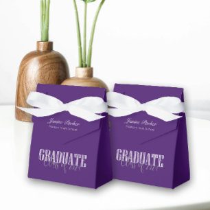 Ballotins Simple moderne violet photo fête de graduation