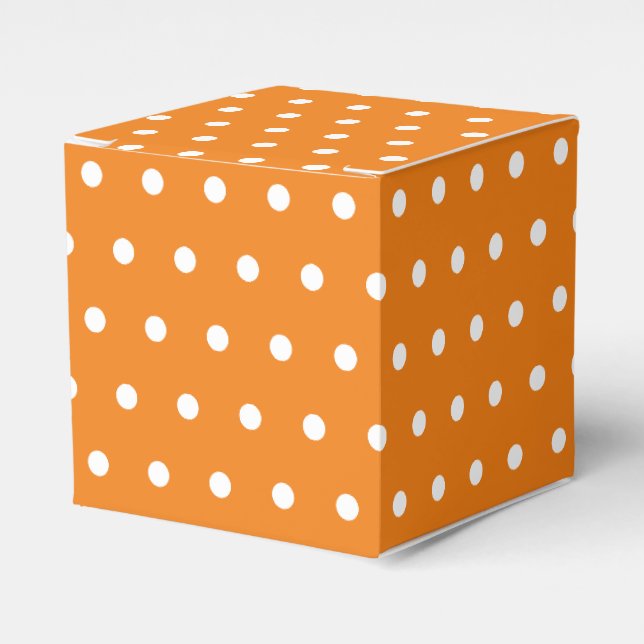 Ballotins Simple Retro Polka Dot orange et blanc (Verso)