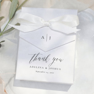 Ballotins Simple Script Monogramme Merci Mariage