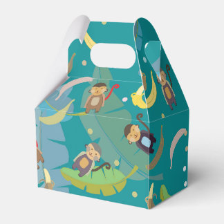 Ballotins Singe mignon et bananes dans l'arbre Motif Anniver