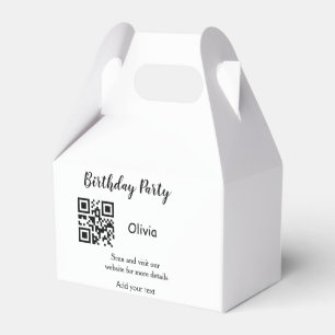 Ballotins Site web de fête d'anniversaire simple code-barres