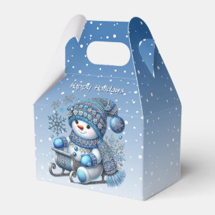 Ballotins Sliding Snowman Christmas Holiday Box