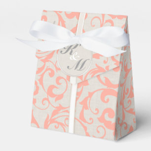 Ballotins SmartElegance Coral Wedding Favor Boxes