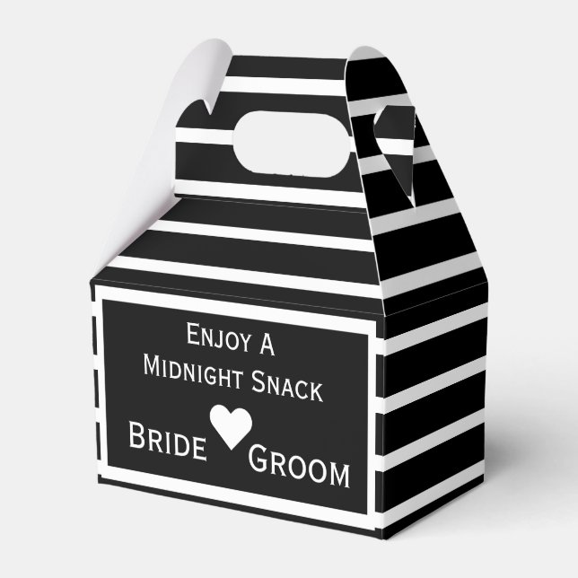Ballotins Snack de minuit boîte de préférence mariage (Verso)
