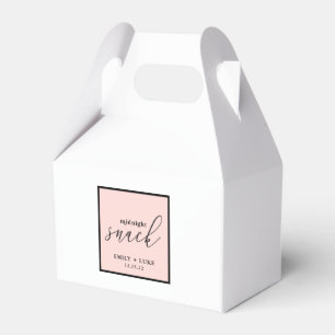 Ballotins Snack rose vif Midnight Personnalisé Mariage Gable
