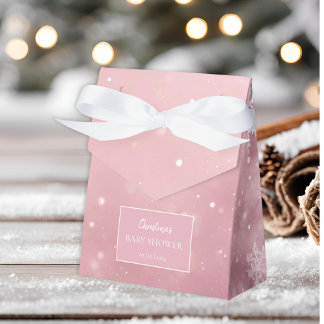 Ballotins Snowflake Winter Wonderland Baby shower rose