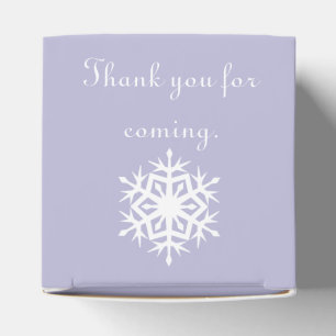 Ballotins Snowflakes hiver en Lavender Ballotin