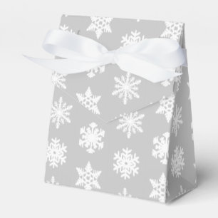 Ballotins Snowflakes Ikat - Gris et blanc argenté