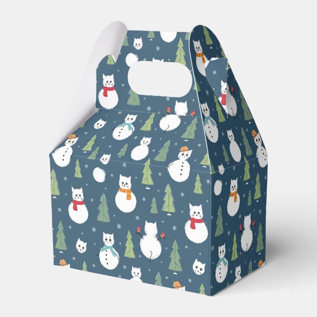 Ballotins Snowman Cats Motif de vacances (Verso)
