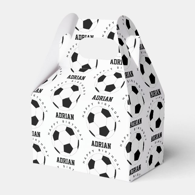 Ballotins Soccer Ball Football Nom personnalisé Anniversaire (Verso)