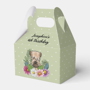 Ballotins Soft-Coated Wheaten Terrier avec Fleurs Anniversai