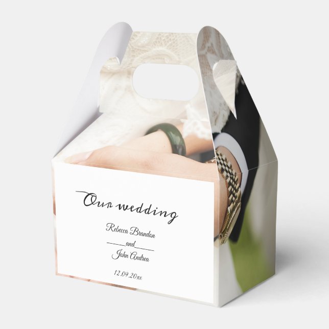 Ballotins Soirée de mariage simple et personnalisée (Verso)