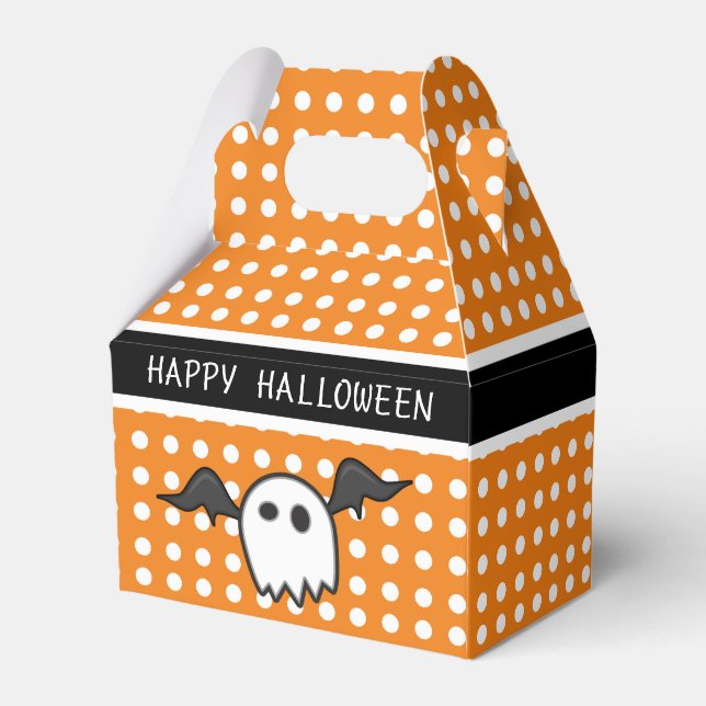 Ballotins Soirée d'Halloween Ghost Cute Orange (Arrière)