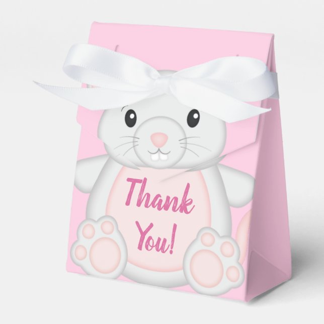 Ballotins Souris Baby shower rose (Verso)