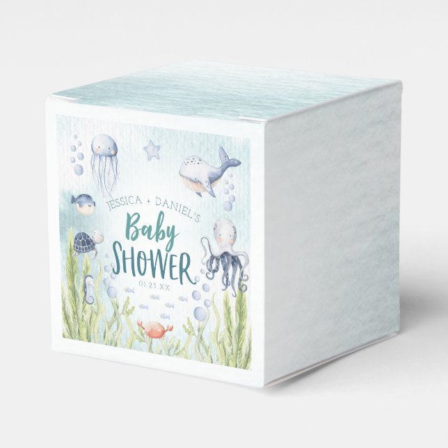 Ballotins Sous le Baby shower de l'océan (Verso)