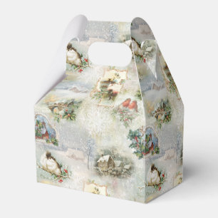 Ballotins Sparkly Rustic Christmas Winter Scènes Collage