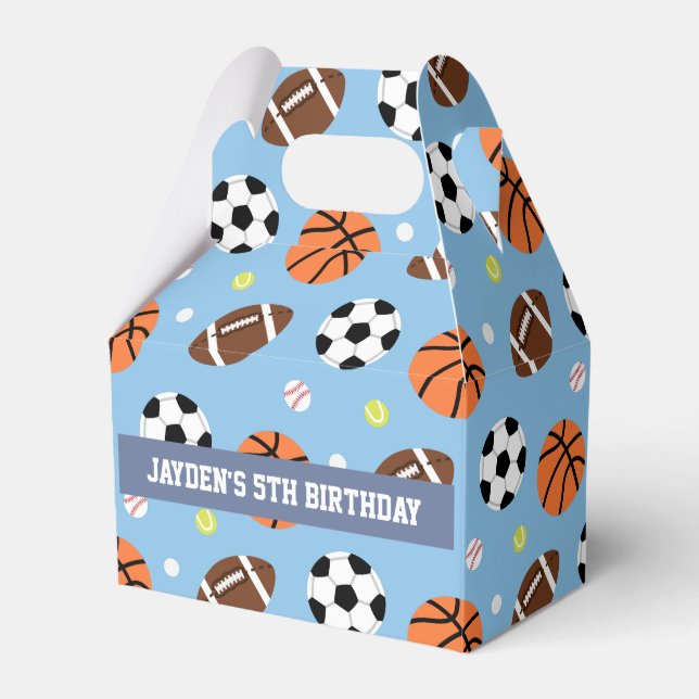 Ballotins Sports Garçons à thème Anniversaire Fournitures de (Verso)