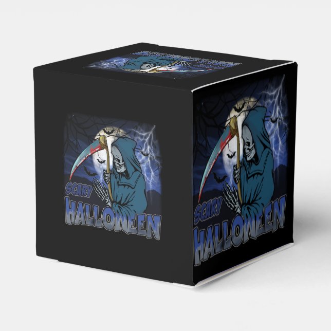 Ballotins Squelette Mal Dans La Nuit Noire Effrayant Hallowe (Arrière)
