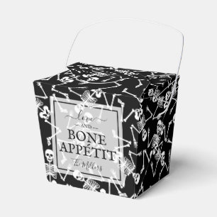 Ballotins Squelettes sur fond noir Halloween