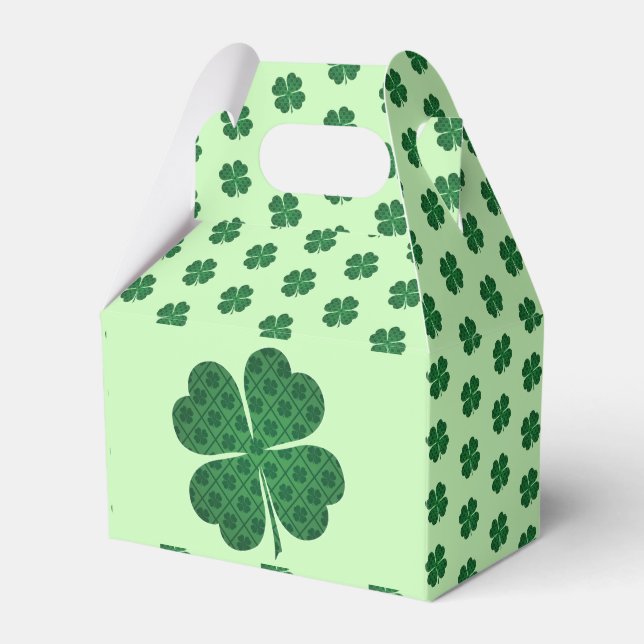 Ballotins St patrick Lucky Four Leaf Motif de trèfle vert (Verso)