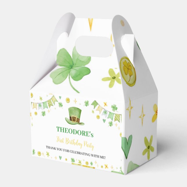 Ballotins St Patrick Lucky Un Ballotin fête d'anniversaire (Verso)