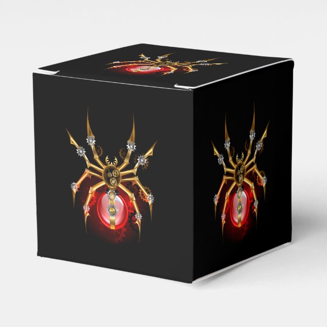 Ballotins Steampunk spider on black (Verso)
