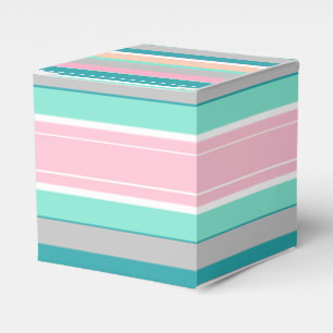 Ballotins Style Pastel Lines Grandes Cadeau Favoriser Boîte 