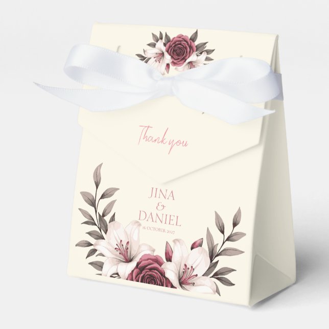 Ballotins Suite micro-Mariage Florale sophistiquée (Verso)
