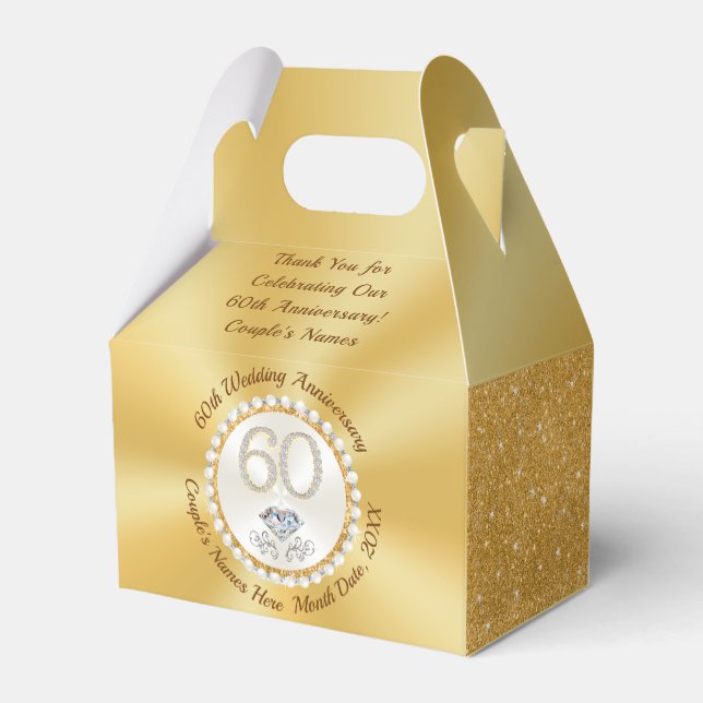 Ballotins Superbe Coutume, 60ème Anniversaire Fête Faveurs, (Arrière)
