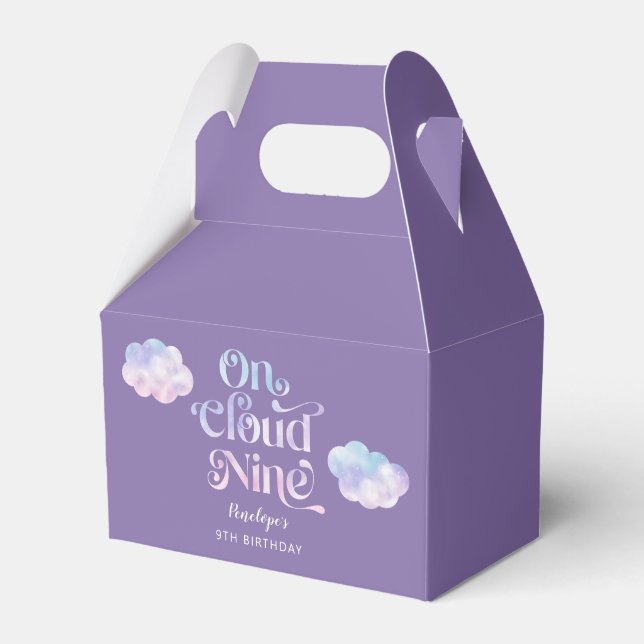 Ballotins Sur Cloud Neuf Fille 9e fête d'anniversaire (Verso)