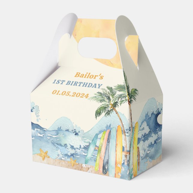 Ballotins Surf d'été Fête d'anniversaire (Verso)