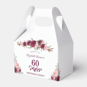 Ballotins Surprise Senior Anniversaire fête Floral Bourgogne